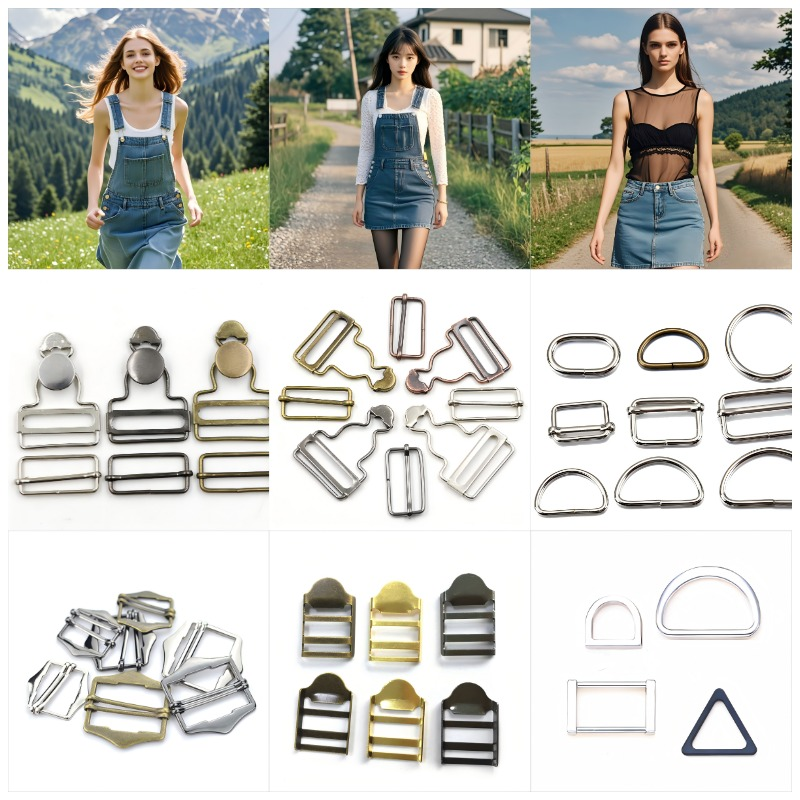 Durable alloy buckle offering secure closure for bags and garments