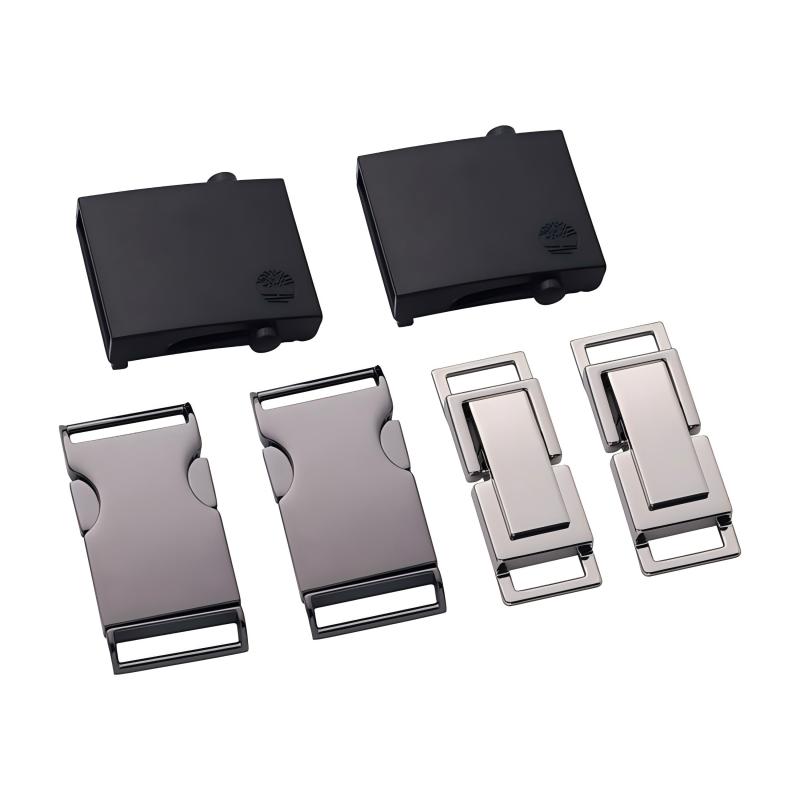 Close-up of metal buckle engineered for high-performance tactical gear