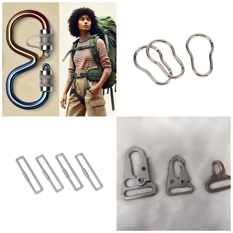 Side-by-side comparison of high-quality alloy luggage lock and a low-grade imitation, highlighting material and finish differences