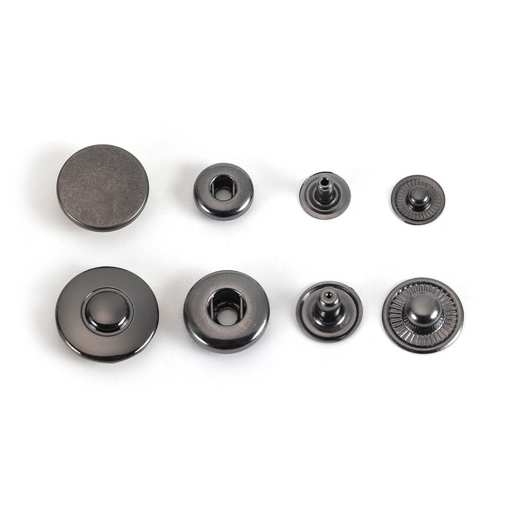 High-quality metal snap button for luxury fashion garments