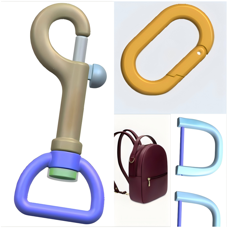 All-metal strap belt hook for secure fastening in outdoor equipment