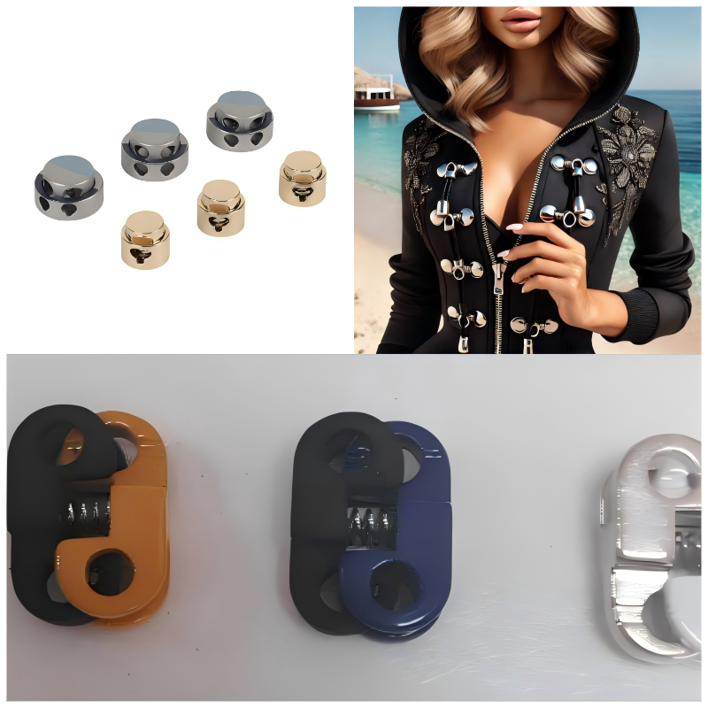 Adjustable hoodie with metal cord lock for a snug fit