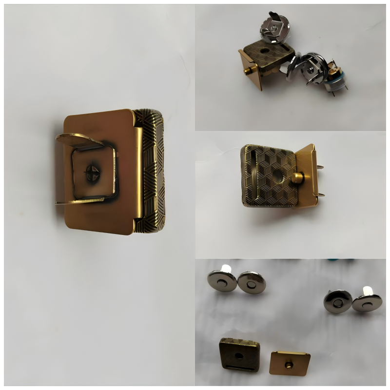 Hidden magnetic clasp perfect for handbags and home décor
