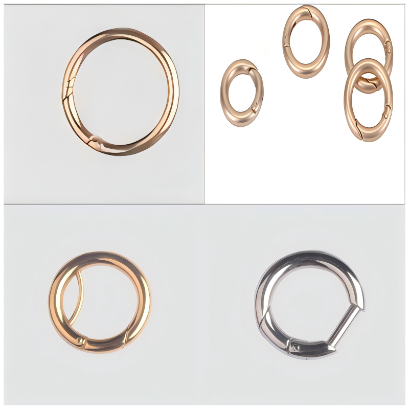 Versatile ring clasp providing both function and style for fashion accessories