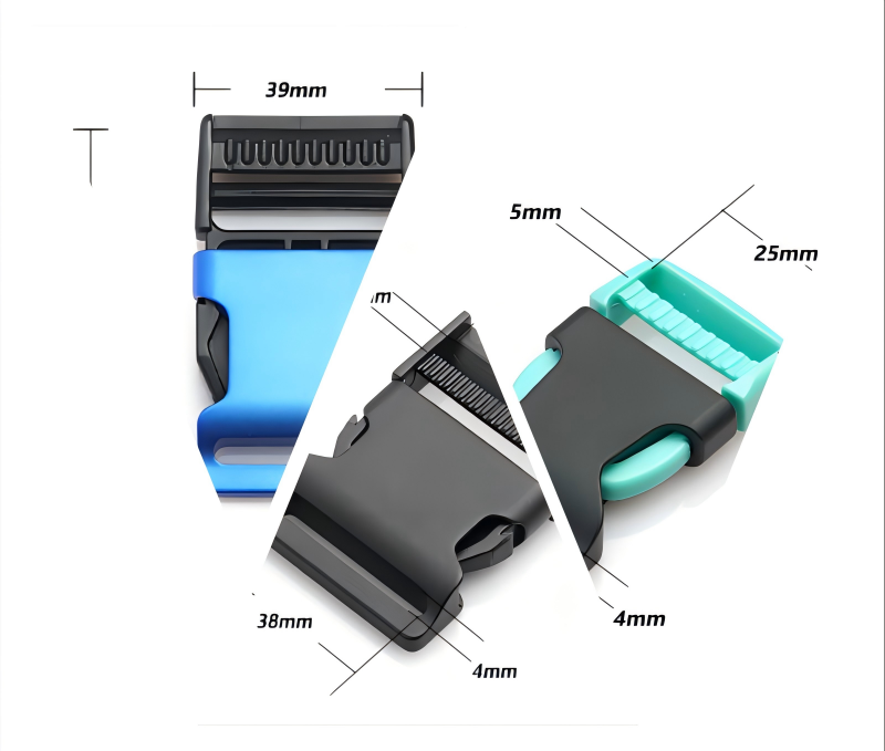 Heavy-duty metal buckle on tactical utility belt for law enforcement