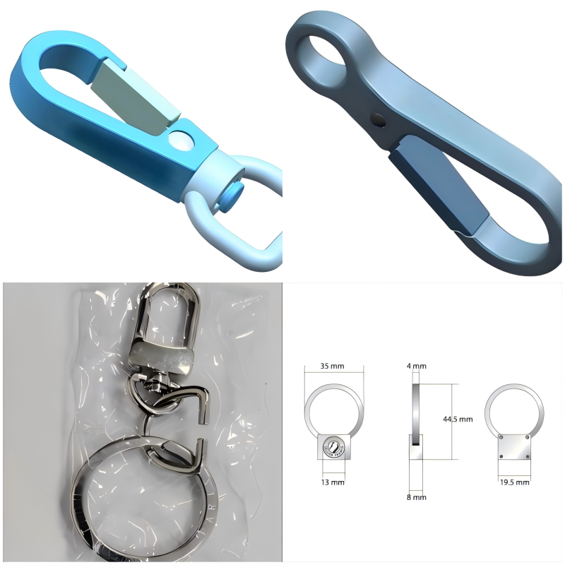 An up-close view of the durable, lightweight dog hook for purse accessory, engineered to attach effortlessly to various purse styles for a worry-free, on-the-go lifestyle with your pet