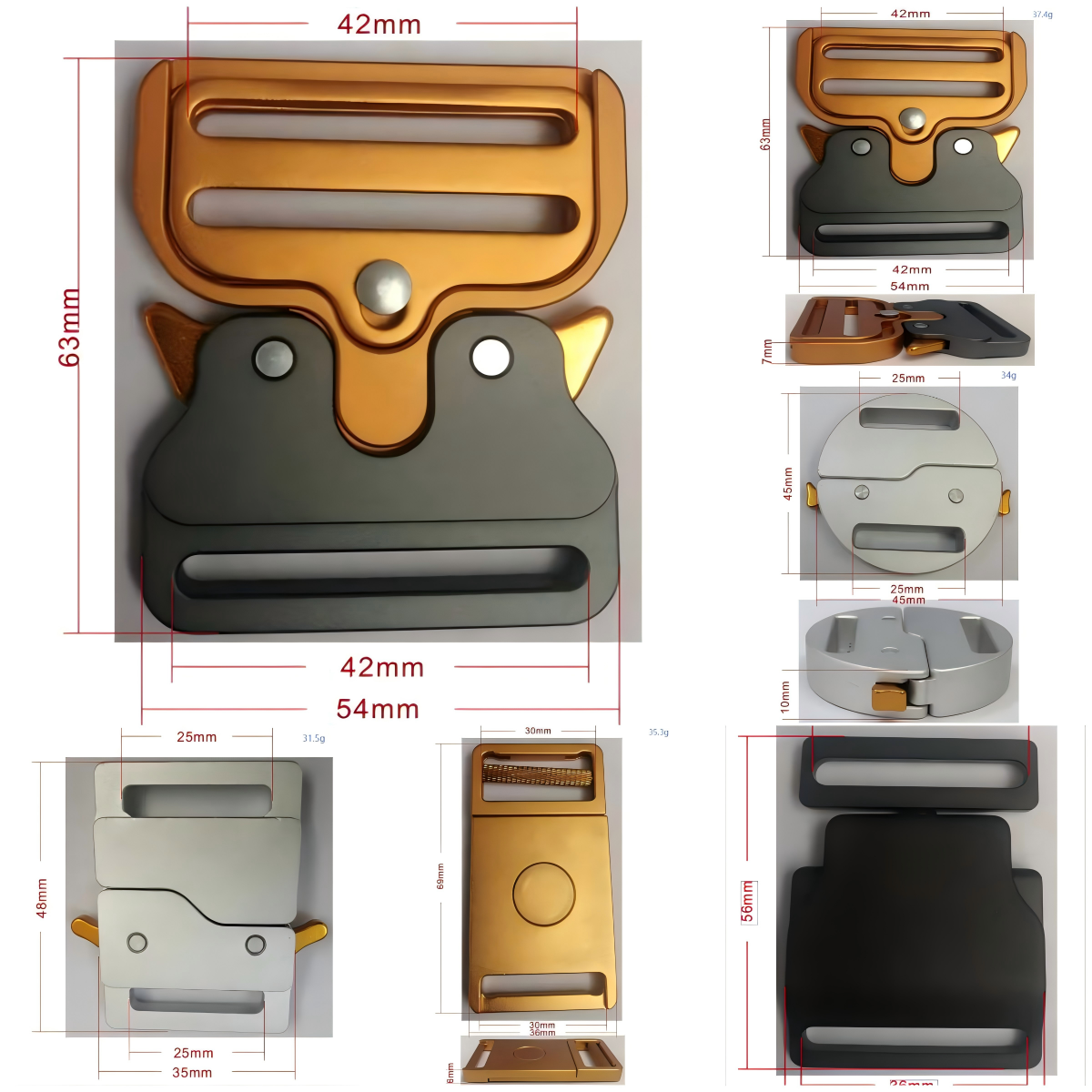 Heavy duty straps and buckles supporting rugged travel gear on a workbench
