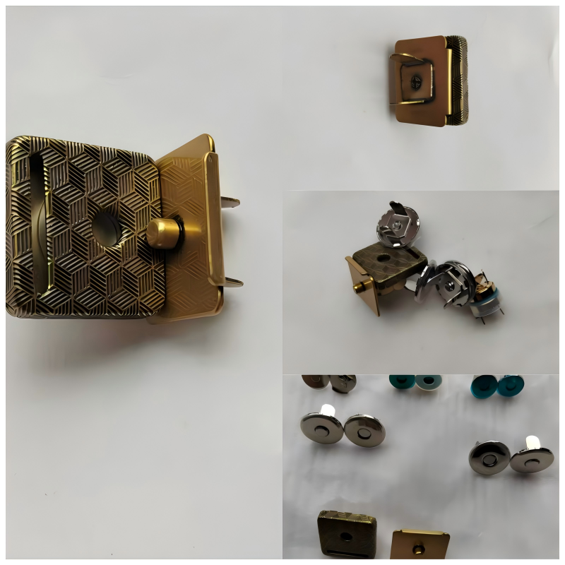 Ultra-low profile 10/12/14mm magnetic snaps for professional leather goods, wallets, and heavy-duty luggage manufacturing